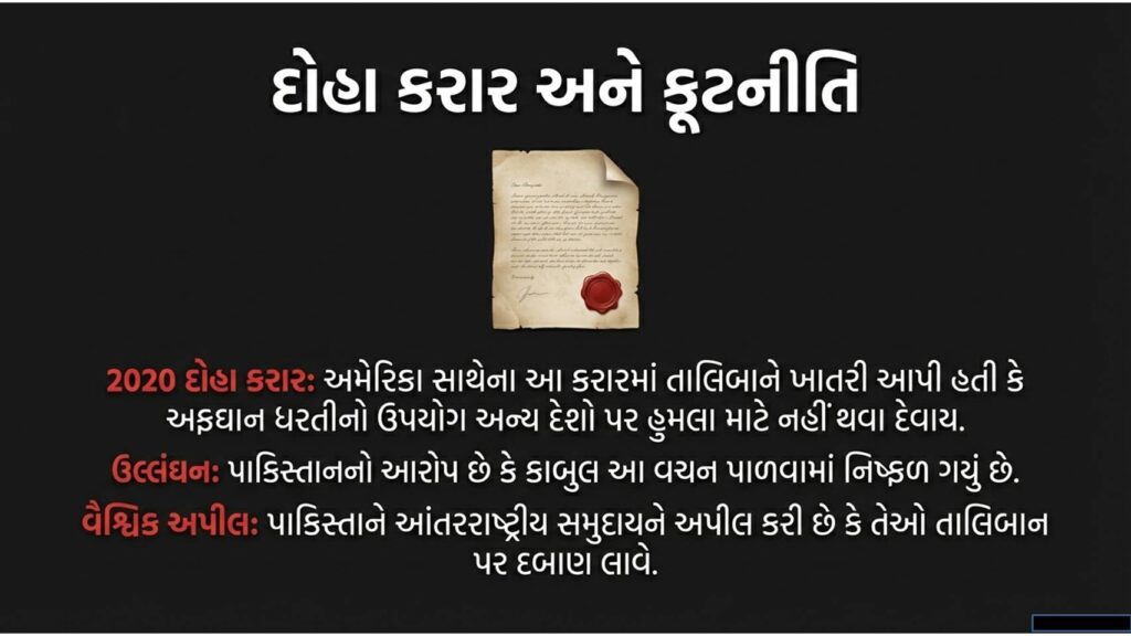 પાકિસ્તાનનો અફધાનિસ્તાન પર હુમલો : સરહદે વધતો તણાવ 57 પાકિસ્તાનનો અફધાનિસ્તાન પર હુમલો દોહા કરાર