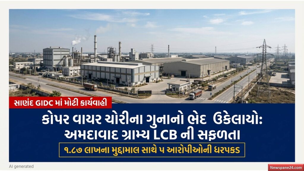 અમદાવાદ ગ્રામ્ય LCB એ GIDCમાં તાંબુ ચોરતી ગેંગના 5 શખ્સો દબોચ્યા, 127 કિલો તાંબા સાથે લાખોનો મુદ્દામાલ રિકવર 42 અમદાવાદ ગ્રામ્ય LCB