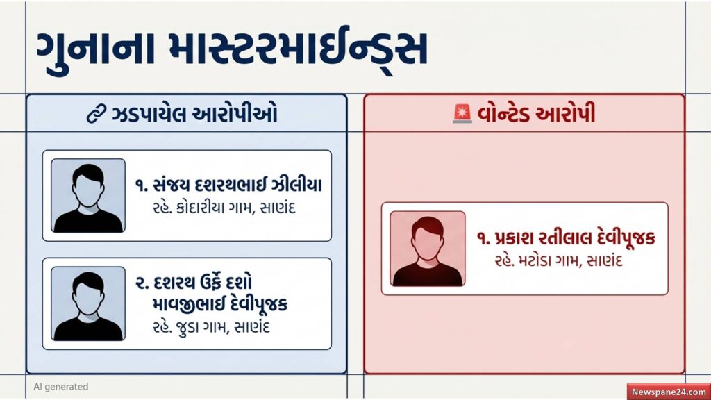 LCB અમદાવાદ : સુતેલા ખેડૂતોના કાન કાપી દાગીના લૂંટતી ‘ક્રૂર ગેંગ’ ઝડપાઈ: અમદાવાદ ગ્રામ્ય LCBનો સપાટો 55 LCB અમદાવાદ