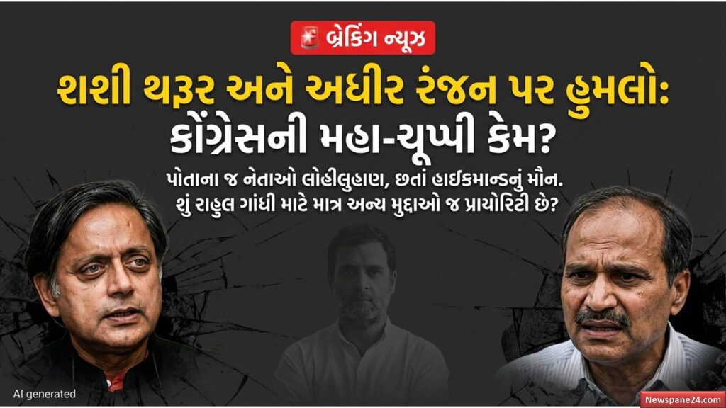 કોંગ્રેસ : નેતાઓની સુરક્ષા કરતાં ગઠબંધન મોટું? UN ગજવનાર થરૂર અને સંસદ ગજવનાર અધીર રંજન લોહીલુહાણ! 41 Congress 1