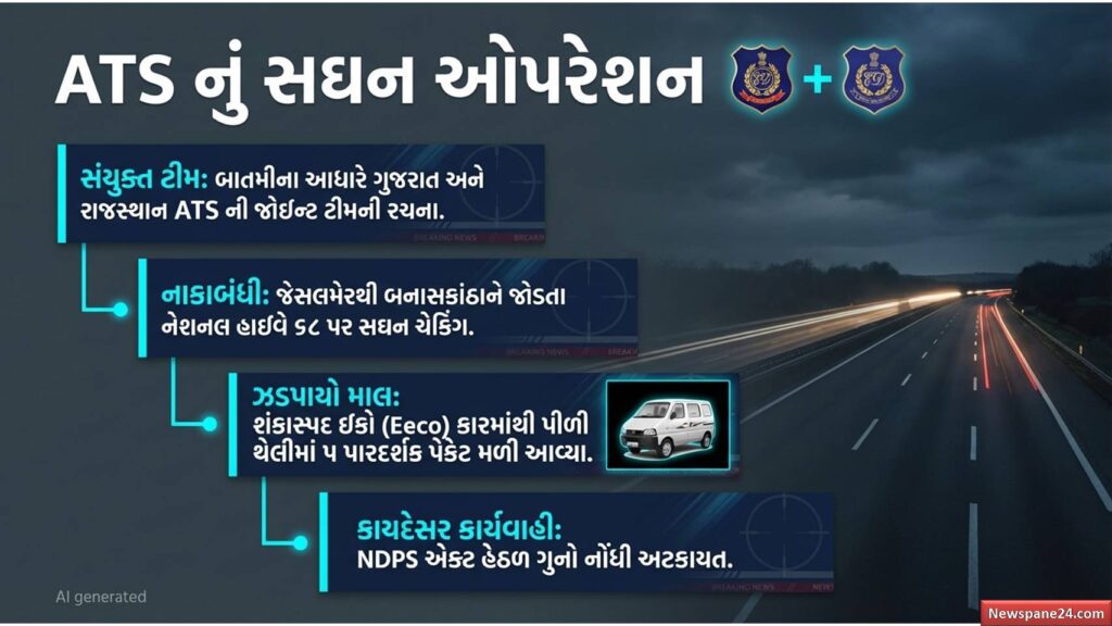 ડ્રગ્સ : ઇકો કારમાંથી ૨૫ કરોડનું ડ્રગ્સ પકડાયુ : ગુજરાત ATSના હાથે લાગ્યા પાકિસ્તાની કનેક્શનના મજબૂત પુરાવા 50 ડ્રગ્સ