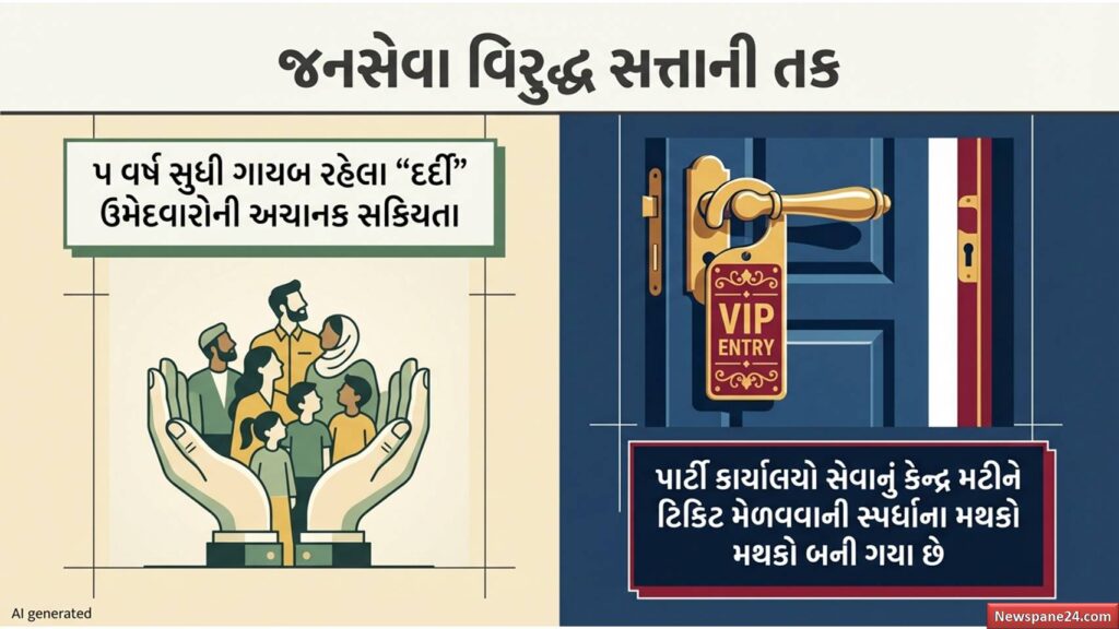 ચૂંટણી : ટિકિટ વિતરણનો ‘મહા-મેળો’ – સેવા, સેટિંગ અને ચમચાગીરીનો ત્રિવેણી સંગમ 53 ચૂંટણી
