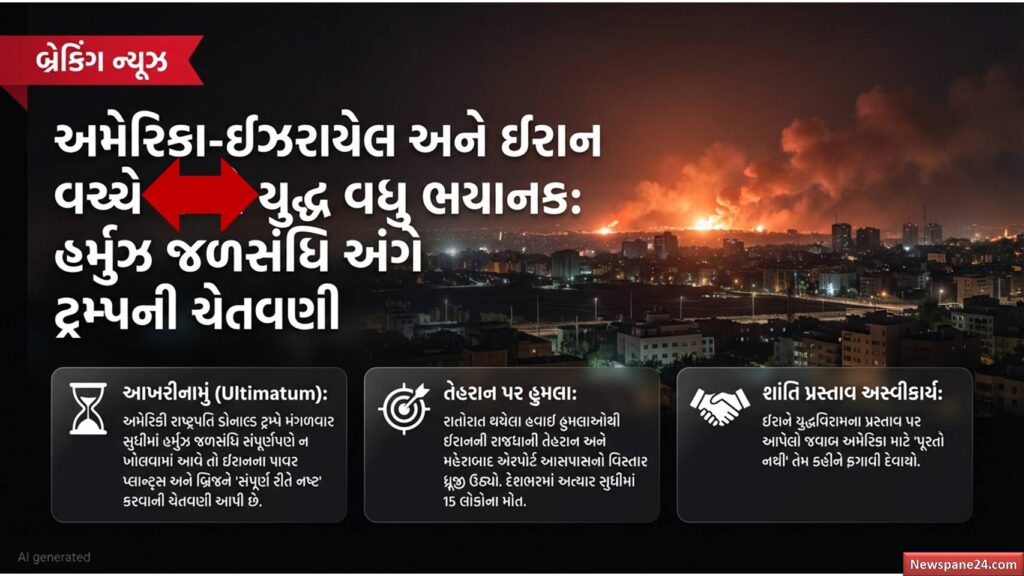 ખાડી યુદ્ધ : હોર્મુઝ નહીં ખુલે તો પાવર પ્લાન્ટ્સ અને બ્રિજ થઈ જશે જમીનદોસ્ત : ઈરાનને ટ્રમ્પનું 'ફાઈનલ અલ્ટીમેટમ' 41 Khadi yuddh 5