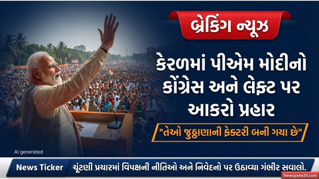 પીએમ મોદી : "કોંગ્રેસ-લેફ્ટ છે જૂઠાણાની ફેક્ટરી" 41 PM Modi