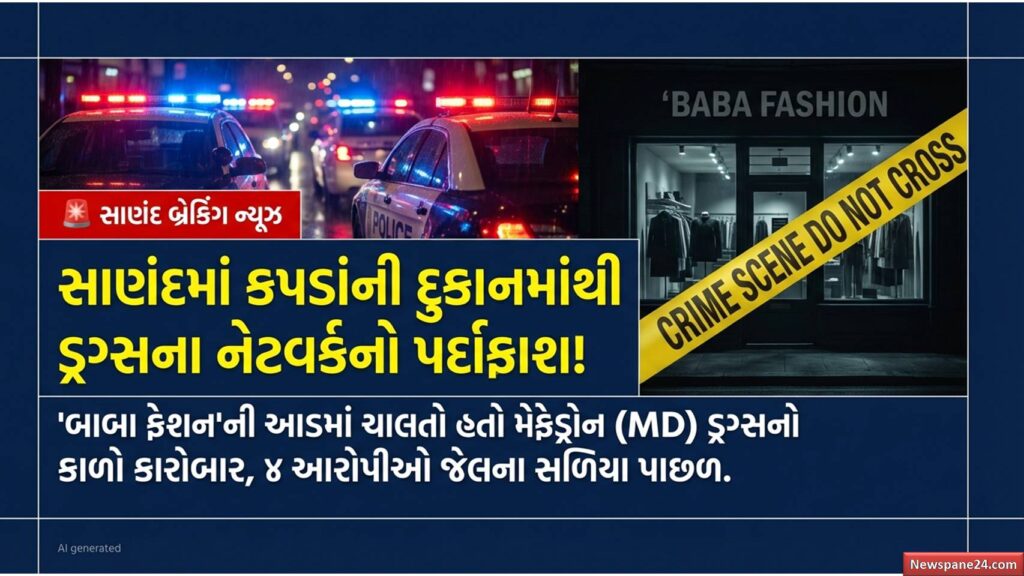 સાણંદ પોલીસ : ‘બાબા ફેશન’ ના ઓઠે ડ્રગ્સનું કાળું બજાર: પોલીસે ‘લવલી’ સહિત ૪ આરોપીઓને દબોચ્યા 41 Sanand MD