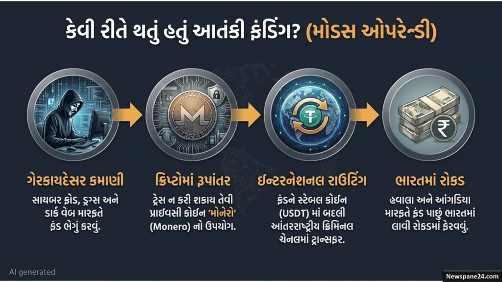 અમદાવાદ : રૂ. 226 કરોડનું ક્રિપ્ટો કૌભાંડ : હમાસ અને ડ્રગ્સ કનેક્શનનો સનસનીખેજ ખુલાસો 48 અમદાવાદ