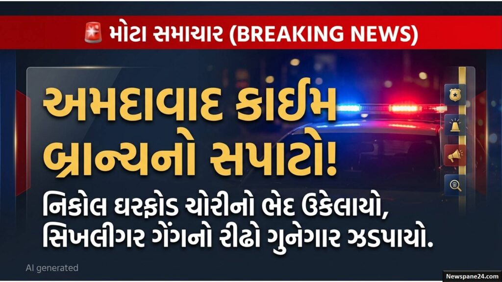 અમદાવાદ : 28 ગુનાનો કાળો ઈતિહાસ ધરાવતા શખ્સની ધરપકડ, 7 લાખથી વધુનો મુદ્દામાલ રિકવર 43 Chikaligar A