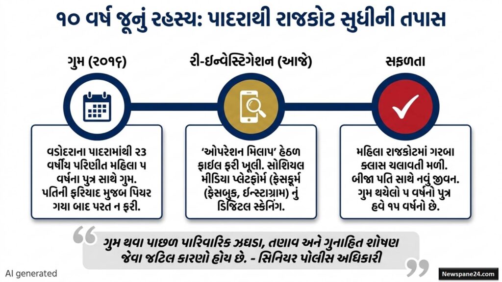 ઓપરેશન મિલાપ : ૨૦૦૭થી ગુમ થયેલા ૨૪,૦૦૦થી વધુ લોકોની શોધમાં ગુજરાત પોલીસનો 'મેગા એક્શન પ્લાન' 51 ઓપરેશન મિલાપ