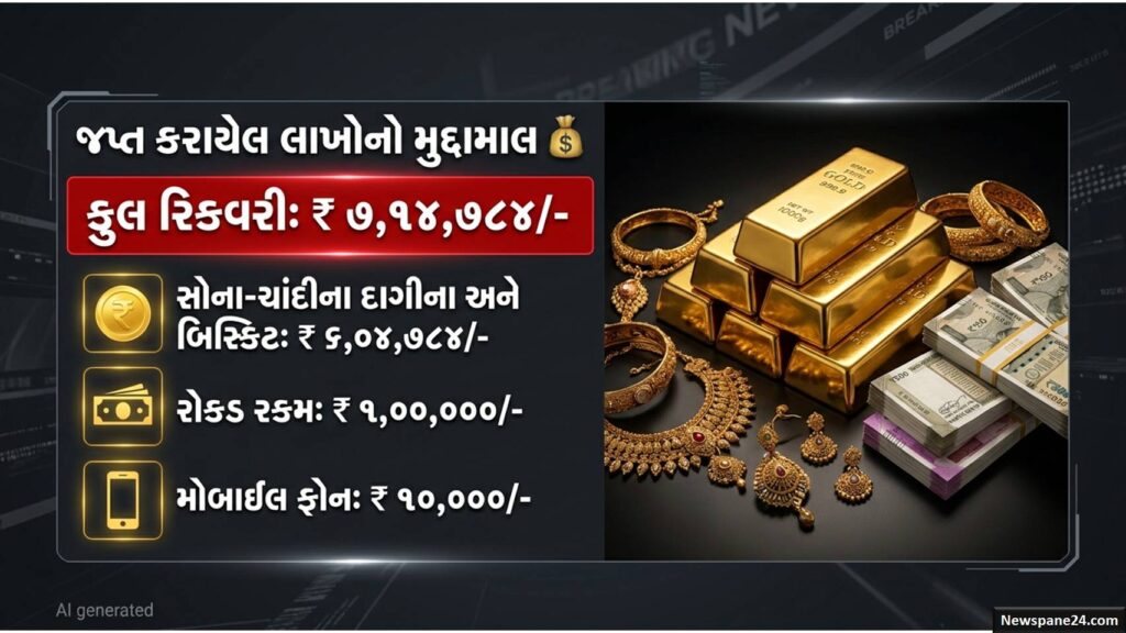 અમદાવાદ : 28 ગુનાનો કાળો ઈતિહાસ ધરાવતા શખ્સની ધરપકડ, 7 લાખથી વધુનો મુદ્દામાલ રિકવર 44 અમદાવાદ