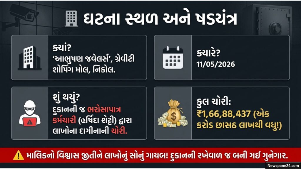 અમદાવાદમાં કરોડોની લૂંટ! વિશ્વાસુ મહિલા કર્મચારી જ નીકળી ચોર, ફિલ્મી ઢબે રચ્યું હતું કાવતરું 48 અમદાવાદ