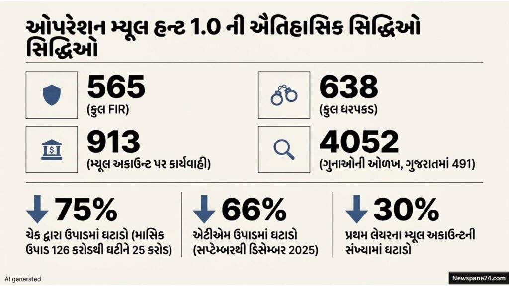 ઓપરેશન મ્યૂલ હન્ટ 1.0 : સાયબર ક્રાઇમ સામે ગુજરાત પોલીસની સર્જિકલ સ્ટ્રાઇક, ₹2289 કરોડના ફ્રોડનો પર્દાફાશ 49 ઓપરેશન મ્યૂલ હન્ટ