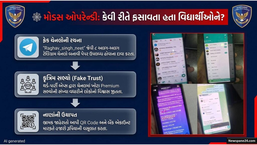 RE NEET : પેપરના નામે ખેલ: અમદાવાદ સાયબર ક્રાઈમે રાજસ્થાનના ઠગોને દબોચ્યા 42 RE NEET