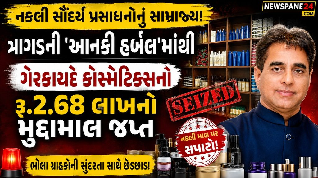 Ahmedabad : અમદાવાદમાં FDCAનો સપાટો: ત્રાગડની ‘આનકી હર્બલ’માંથી ગેરકાયદે કોસ્મેટિક્સનો રૂ.2.68 લાખનો મુદ્દામાલ જપ્ત 41 Ahmedabad