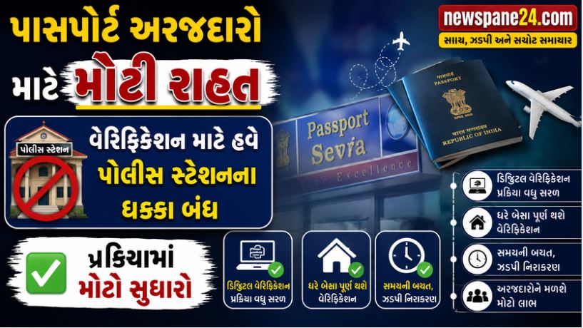 Passport : પાસપોર્ટ વેરિફિકેશન માટે હવે પોલીસ સ્ટેશનના ધક્કા બંધ 41 Passport
