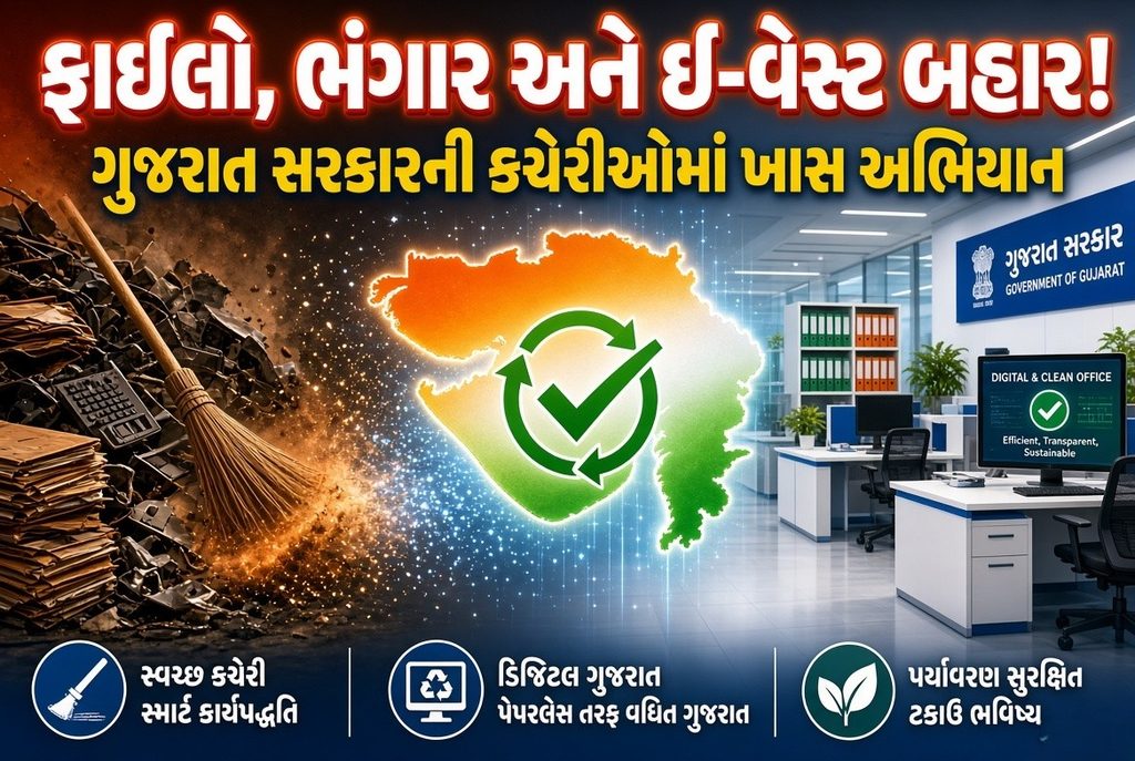 Swachhata : સરકારી કચેરીઓમાં સફાઈનું મહાઅભિયાન, જૂની ફાઈલો અને ઈ-વેસ્ટનો થશે નિકાલ 41 Swachhata