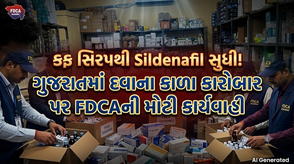 FDCA : કરજણથી સુરત સુધી FDCAનો સપાટો! ₹42.6 લાખની દવાઓ જપ્ત 41 FDCA